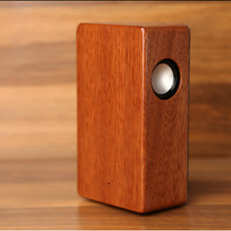 创意实木互感音响 环保木质 迷你魔术感应小音箱激光雕刻实木音响