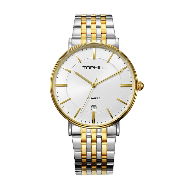 陀翡利迩（TOPHILL）瑞士品牌手表商务男士石英腕表 TW037G