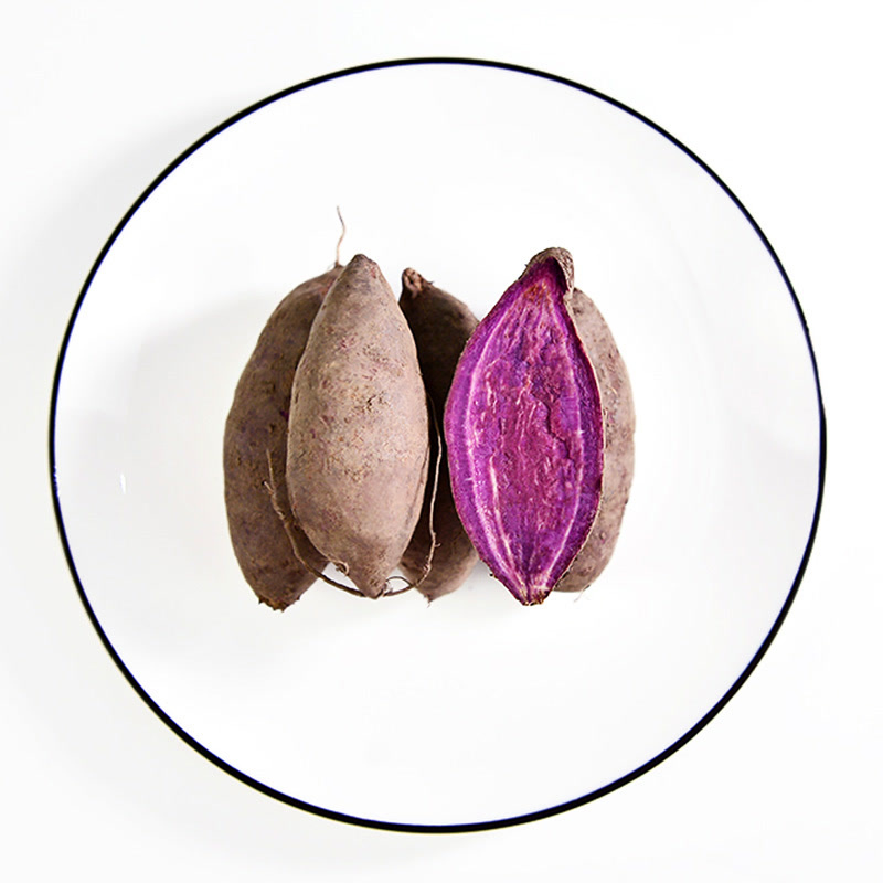 越南珍珠小紫薯 进口迷你番薯新鲜水果现挖地瓜红薯香薯2斤包邮