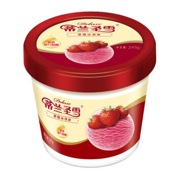 蒙牛(mengniu)蒂兰圣雪冰淇淋 245g 草莓口味(2件起售