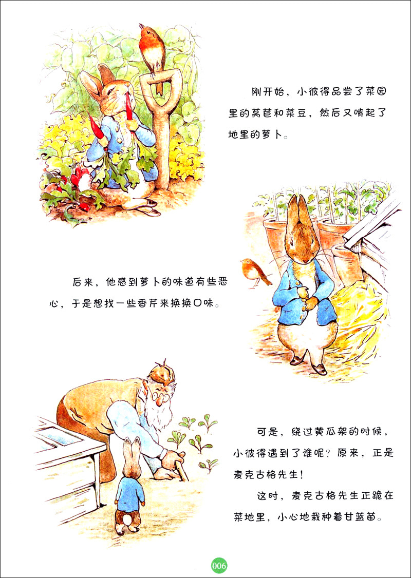 白乌鸦绘本馆:彼得兔的故事(彩色插图版)