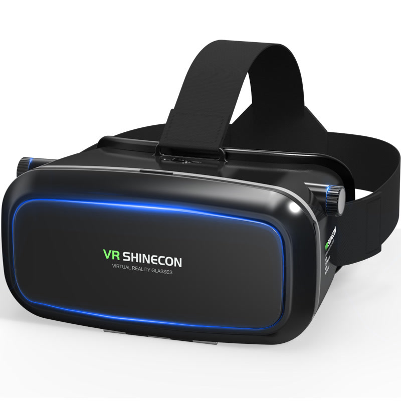 千幻魔镜 shinecon 一代入门级VR眼镜 3D虚拟现实智能眼镜 黑色