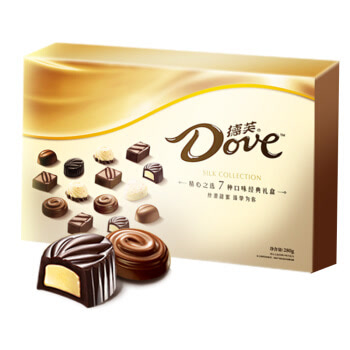 德芙 Dove精心之选多种口味巧克力礼盒 糖果巧克力 礼品 280g（本产品不含礼品袋）