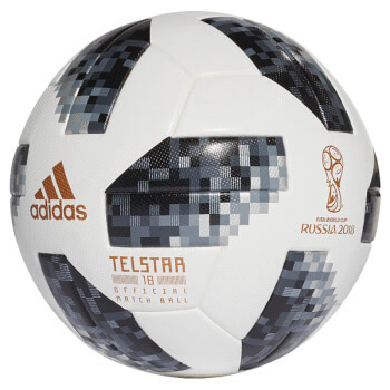 阿迪达斯adidas 足球 WORLD CUP OMB 电视足球世界杯比赛用足球 CE8083 5号球 白色