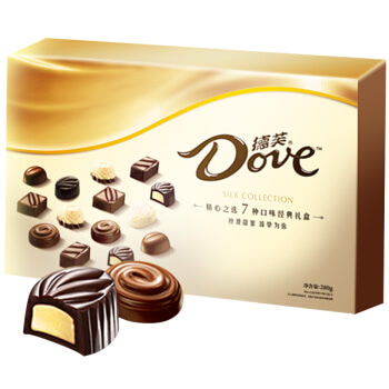 德芙Dove精心之选多种口味巧克力礼盒 三八妇女节送妈妈员工生日福利 糖果零食280g（本产品不含礼品袋）