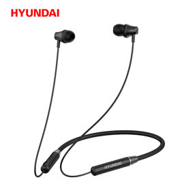 韩国HYUNDAI现代 蓝牙耳机 蓝牙5.0 项圈磁吸式 带麦运动蓝牙耳机
