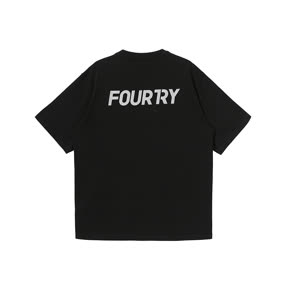 内购-FOURTRY黑色反光背后LOGO T恤 21SS01BK50X